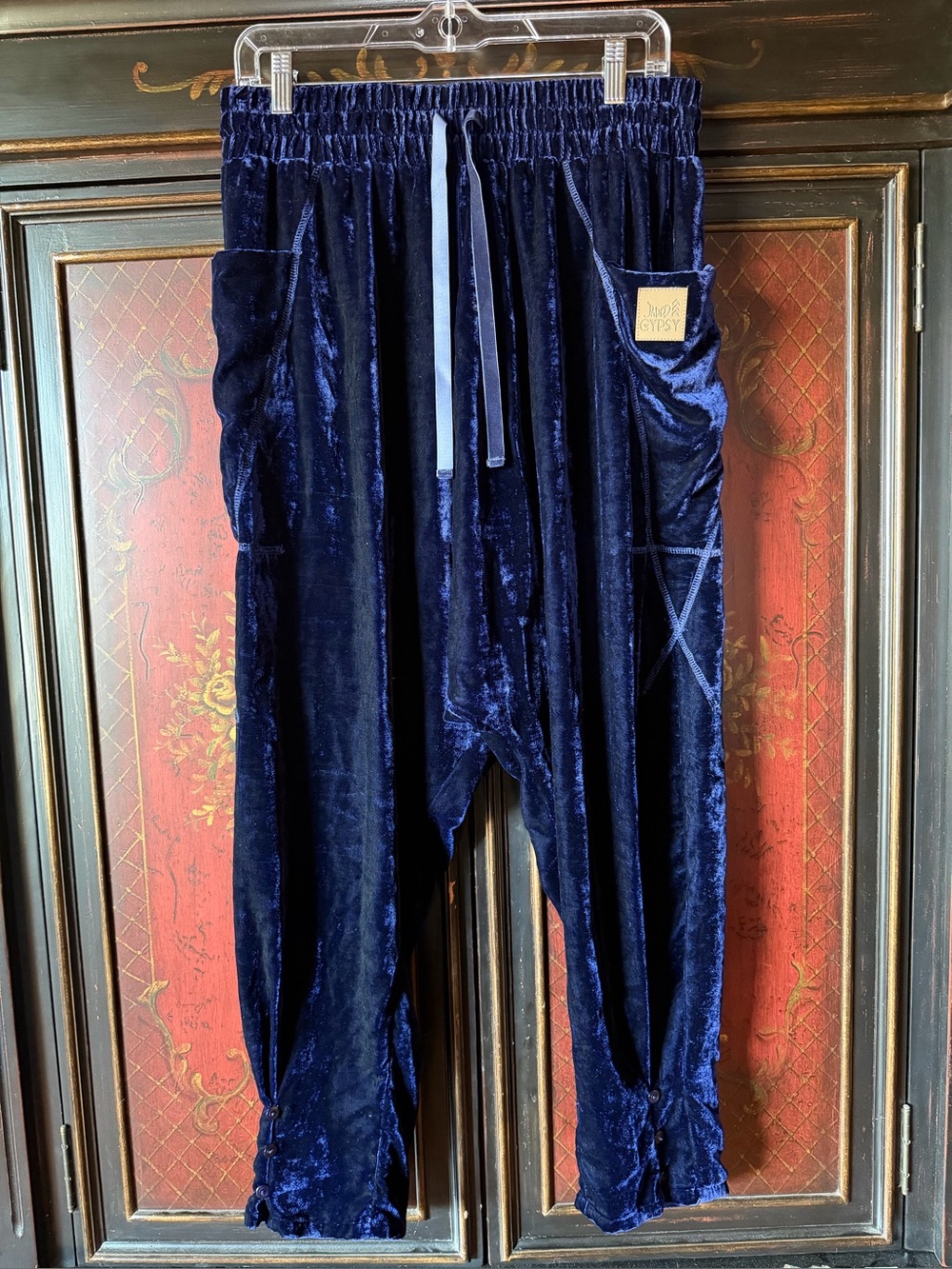 Jaded Gypsy Women's Moonlight Slouch Velvet Pants - Picture 3 of 12